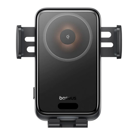 Ładowarka samochodowa bezprzewodowa Baseus Wisdom Pro Vent, 15W, 1.67A, Czarny, Ponownie zapakowany C40381501123-00