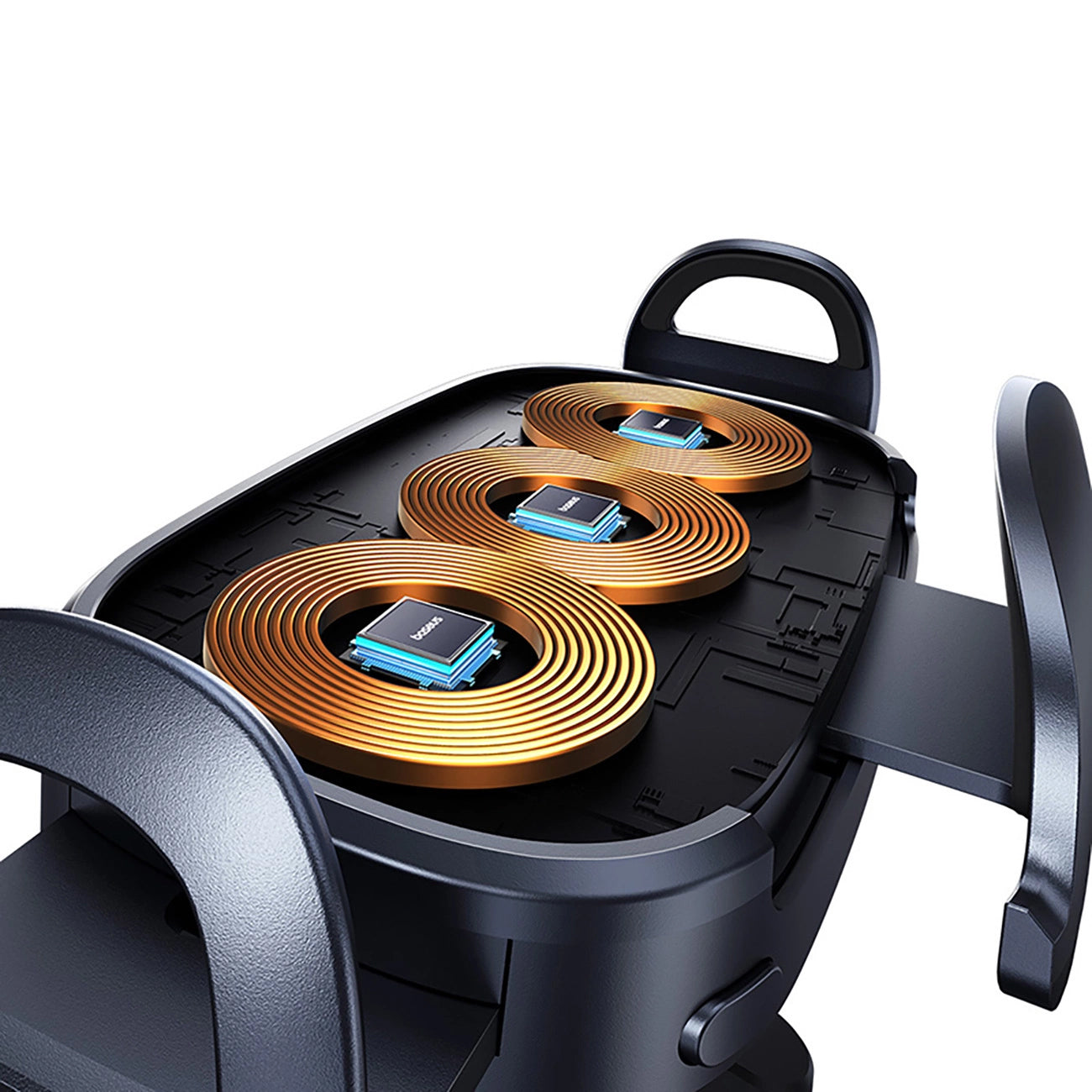 Ładowarka samochodowa bezprzewodowa Baseus LightChaser, 15W, 1.67A, Czarna, Powystawowa C40355901111-00