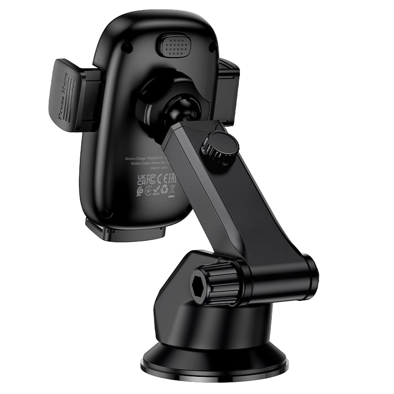 Ładowarka samochodowa bezprzewodowa Borofone BH223 Follower, 15W, 1.67A, Czarna