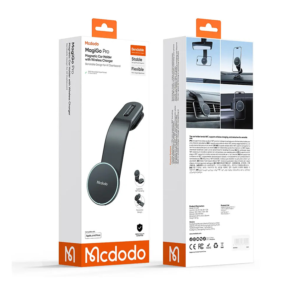 Ładowarka samochodowa bezprzewodowa McDodo CH-6290, 15W, 1.67A, Czarna
