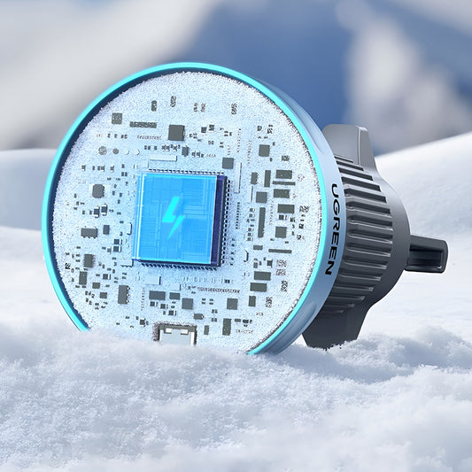 Ładowarka samochodowa bezprzewodowa UGREEN W758, 25W, 1.67A, Niebieska