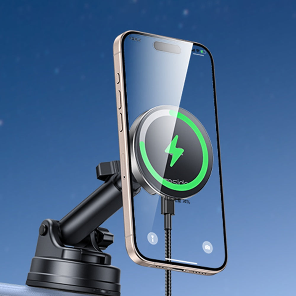 Ładowarka samochodowa bezprzewodowa Yesido DS30, 15W, 1.67A, Czarna