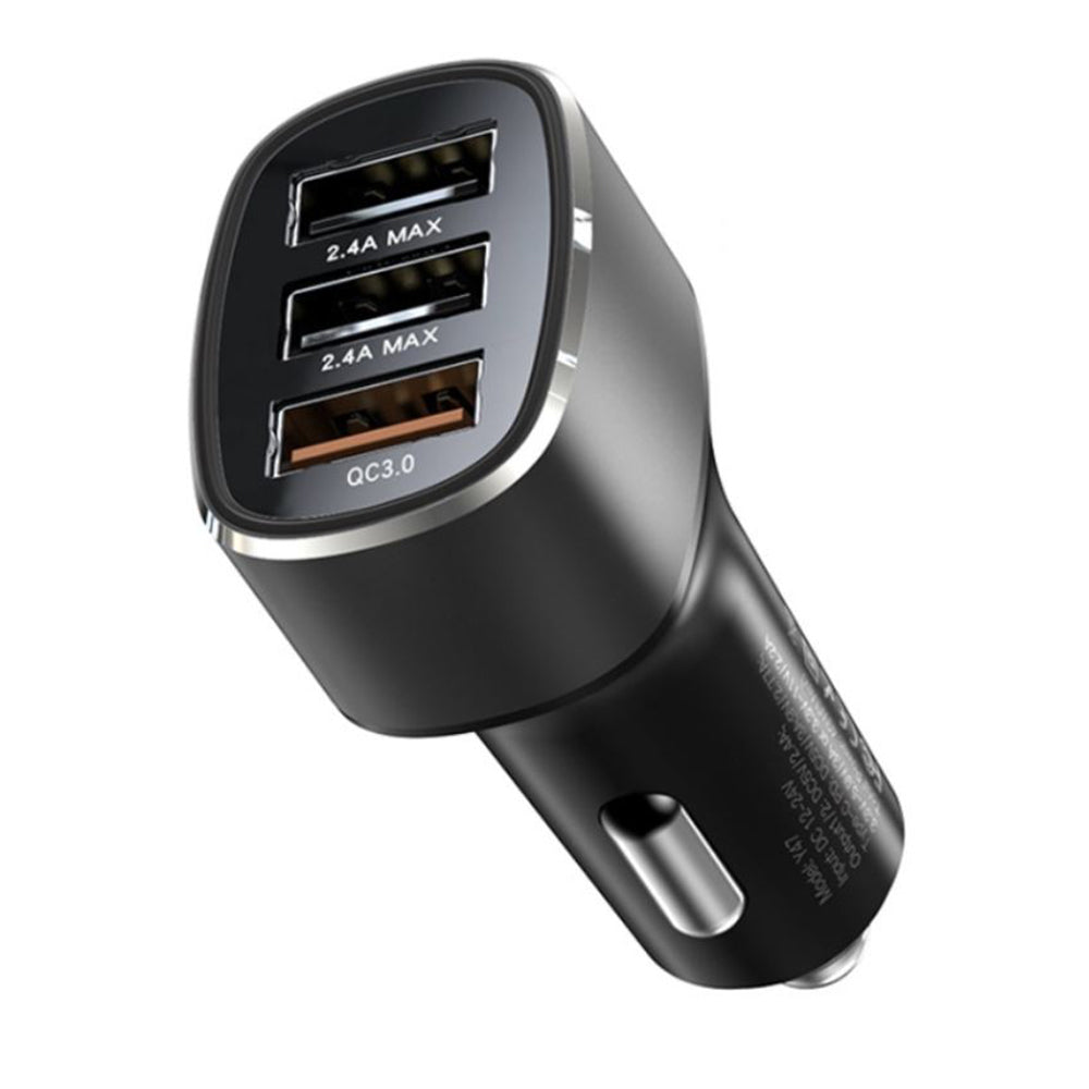 Ładowarka samochodowa Yesido Y46, 42W, 3A, 3 x USB-A, Czarna
