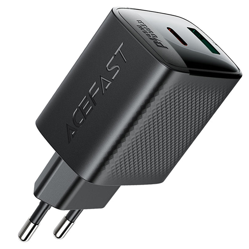 Ładowarka sieciowa Acefast A106, 45W, 3A, 1 x USB-A - 1 x USB-C, Czarny