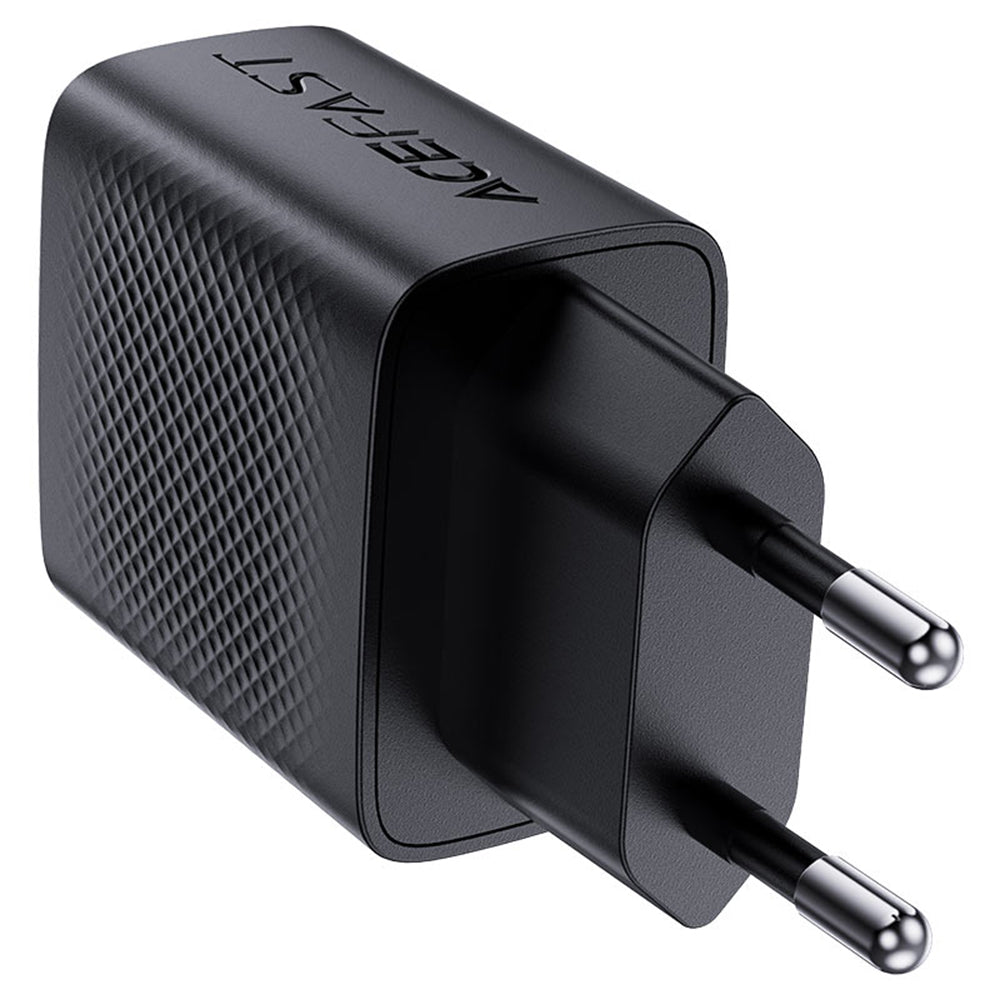 Ładowarka sieciowa Acefast A78, 20W, 3A, 1 x USB-A - 1 x USB-C, Czarny