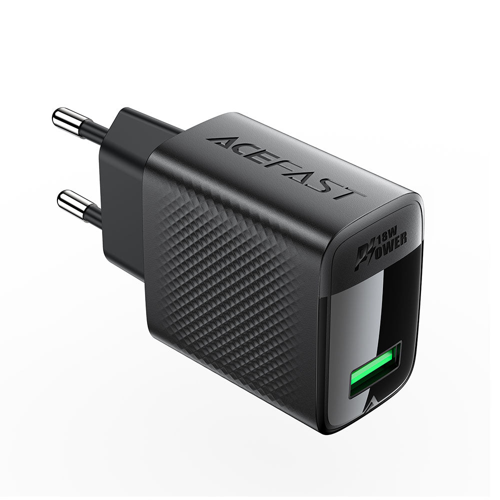 Ładowarka sieciowa Acefast A90, 18W, 3A, 1 x USB-A, Czarna