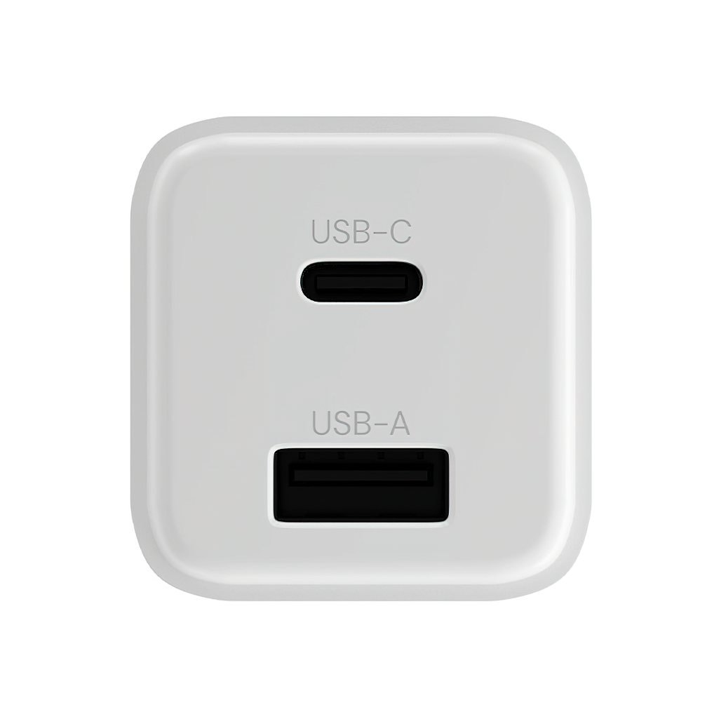 Ładowarka sieciowa Allity. ATC-01-30WAC Mini, 30W, 3A, 1 x USB-A - 1 x USB-C, Biały