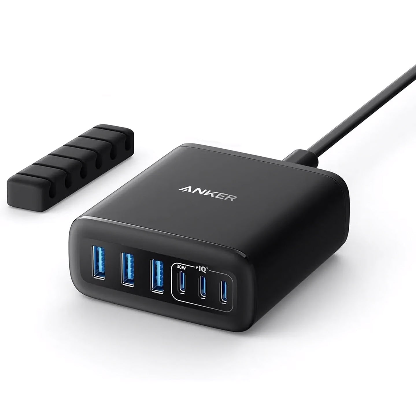 Anker Station Charger, 112W, 3A, 3 x USB-A - 3 x USB-C, czarna A2154G11
