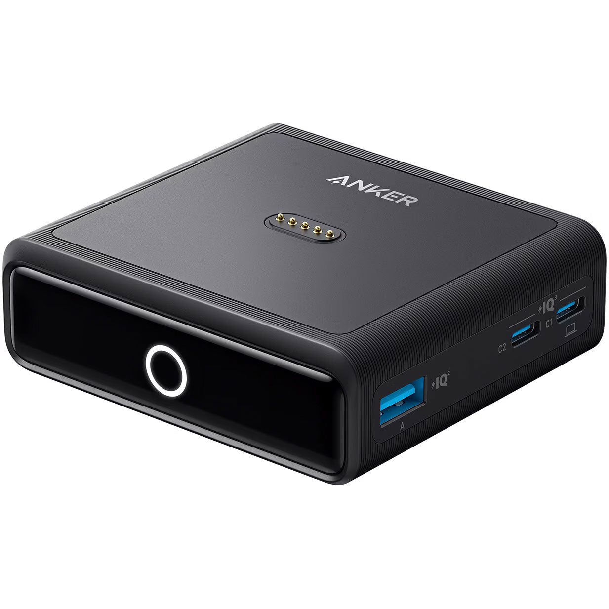 Ładowarka stacja Anker do zewnętrznej baterii Prime, 100W, 5A, 1 x Pogo Pin - 1 x USB-C - 2 x USB-A, Czarny A1902311