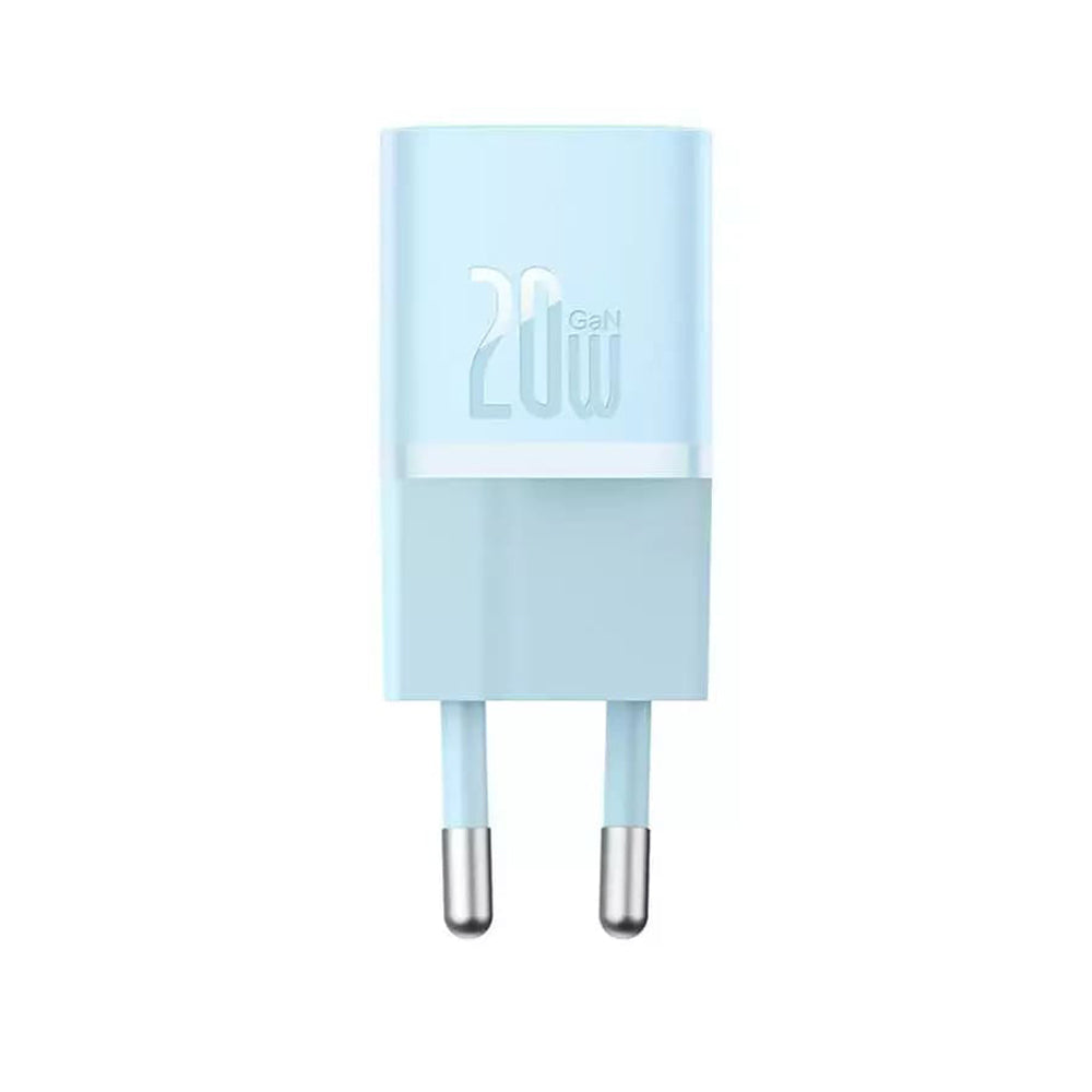 Ładowarka sieciowa Baseus GaN Mini 1C, 20W, 3A, 1 x USB-C, Niebieska CCGN050103