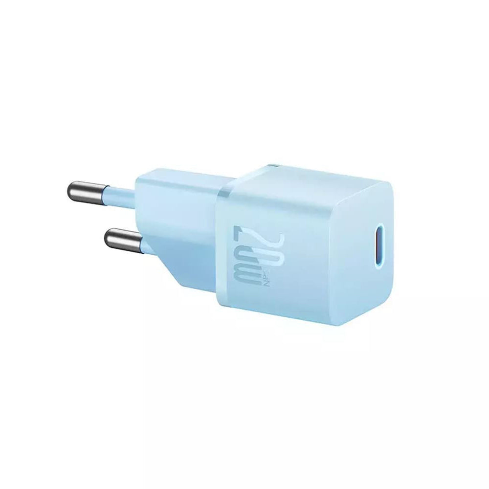 Ładowarka sieciowa Baseus GaN Mini 1C, 20W, 3A, 1 x USB-C, Niebieska CCGN050103