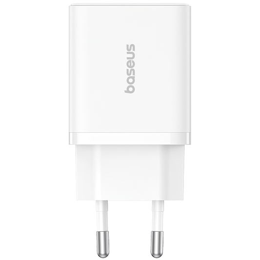 Ładowarka sieciowa Baseus Cube, 20W, 3A, 1 x USB-A - 1 x USB-C, biała P1011140321313-00