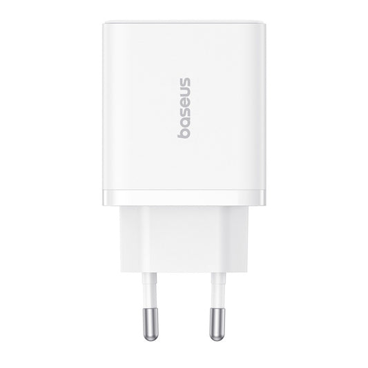 Ładowarka sieciowa Baseus Cube, 30W, 3A, 2 x USB-A - 1 x USB-C, Biała P10111402213-00