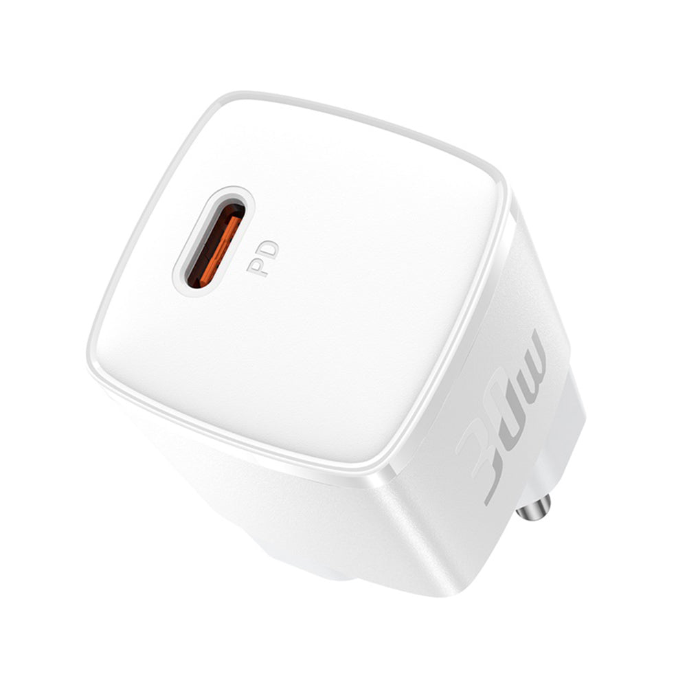 Ładowarka sieciowa Baseus Cube Pro, 30W, 3A, 1 x USB-C, Biała CCXF000302