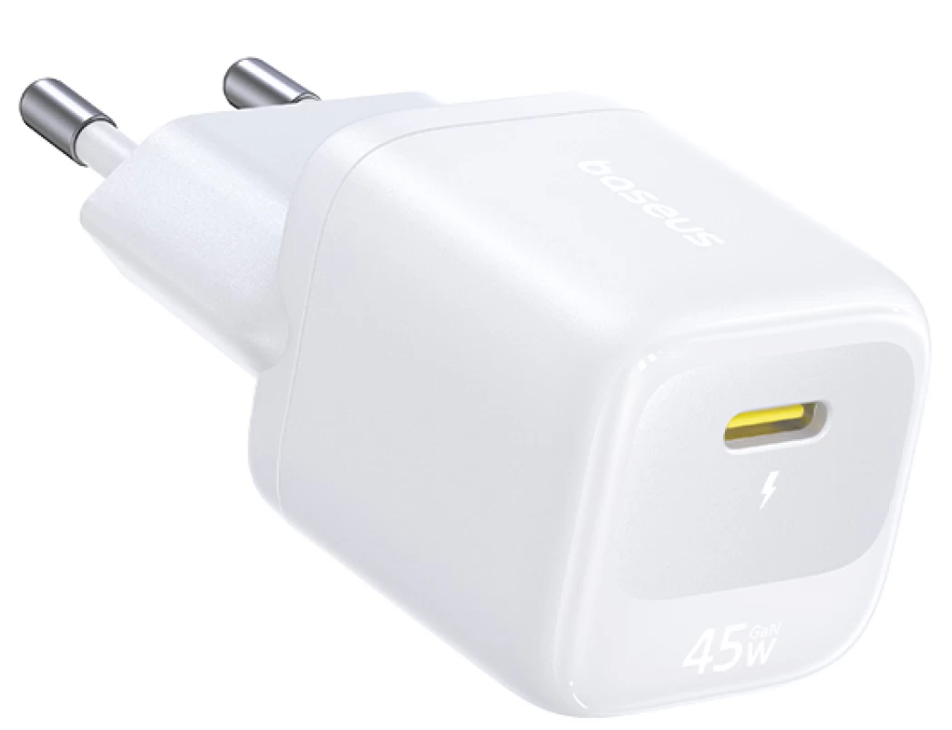 Ładowarka sieciowa Baseus EnerFill FN22, 45 W, 3 A, 1 × USB-C, biała E0123301