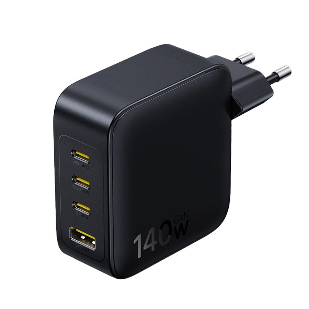 Ładowarka sieciowa Baseus EnerFill FH11, 140W, 5A, 1 x USB-A - 3 x USB-C, Czarny E0121J00
