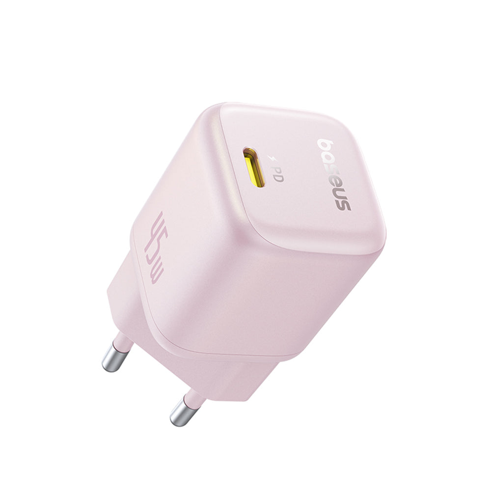 Ładowarka sieciowa Baseus PicoGo, 45W, 3A, 1 x USB-C, Różowa P10176800413-00