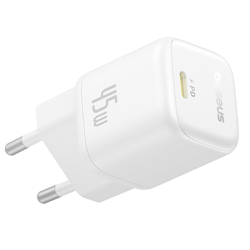 Baseus PicoGo Network Charger, 45W, 3A, 1 x USB-C, White P10176800213-00
