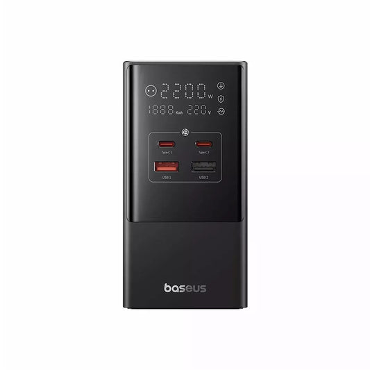 Ładowarka sieciowa Baseus PowerCombo, 35W, 5A, 2 x USB-A - 2 x USB-C - 3 x Schuko, czarna E00023606113-00