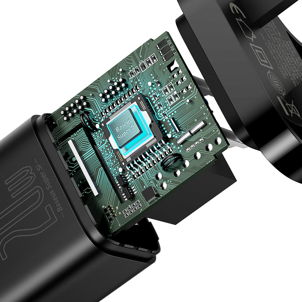 Ładowarka sieciowa Baseus Super Si UK, 20W, 3A, 1 x USB-C, Czarna CCSUP-K01