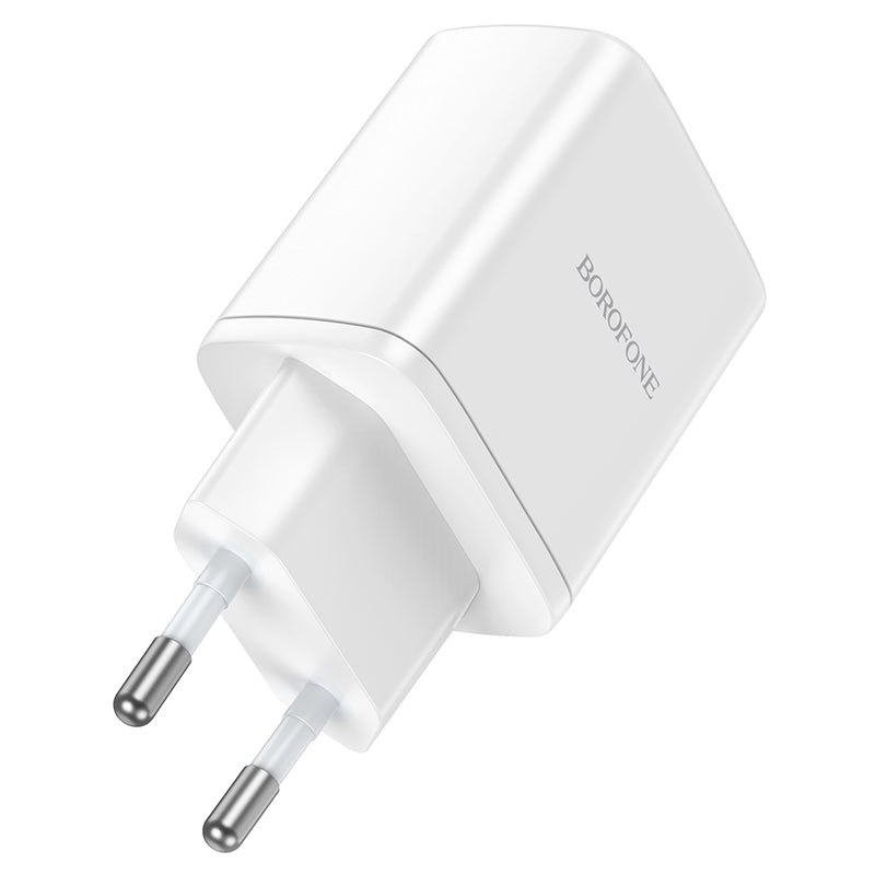 Ładowarka sieciowa Borofone BN9, 35W, 3A, 2 x USB-C, biała