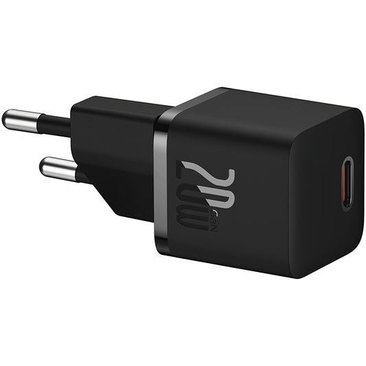 Kabel Baseus GaN5 USB-C Ładowarka sieciowa GaN5, 20W, 3A, 1 x USB-C, czarny P10110900113-00