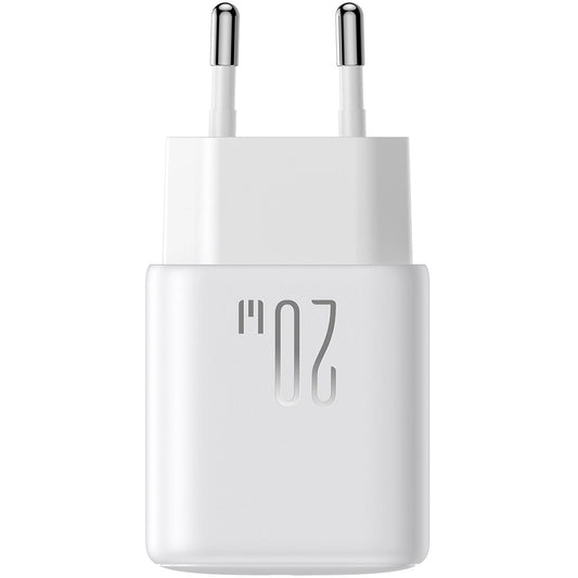 Ładowarka sieciowa z kablem USB-C Joyroom JR-TCF20, 20W, 3A, 1 x USB-C, Biała