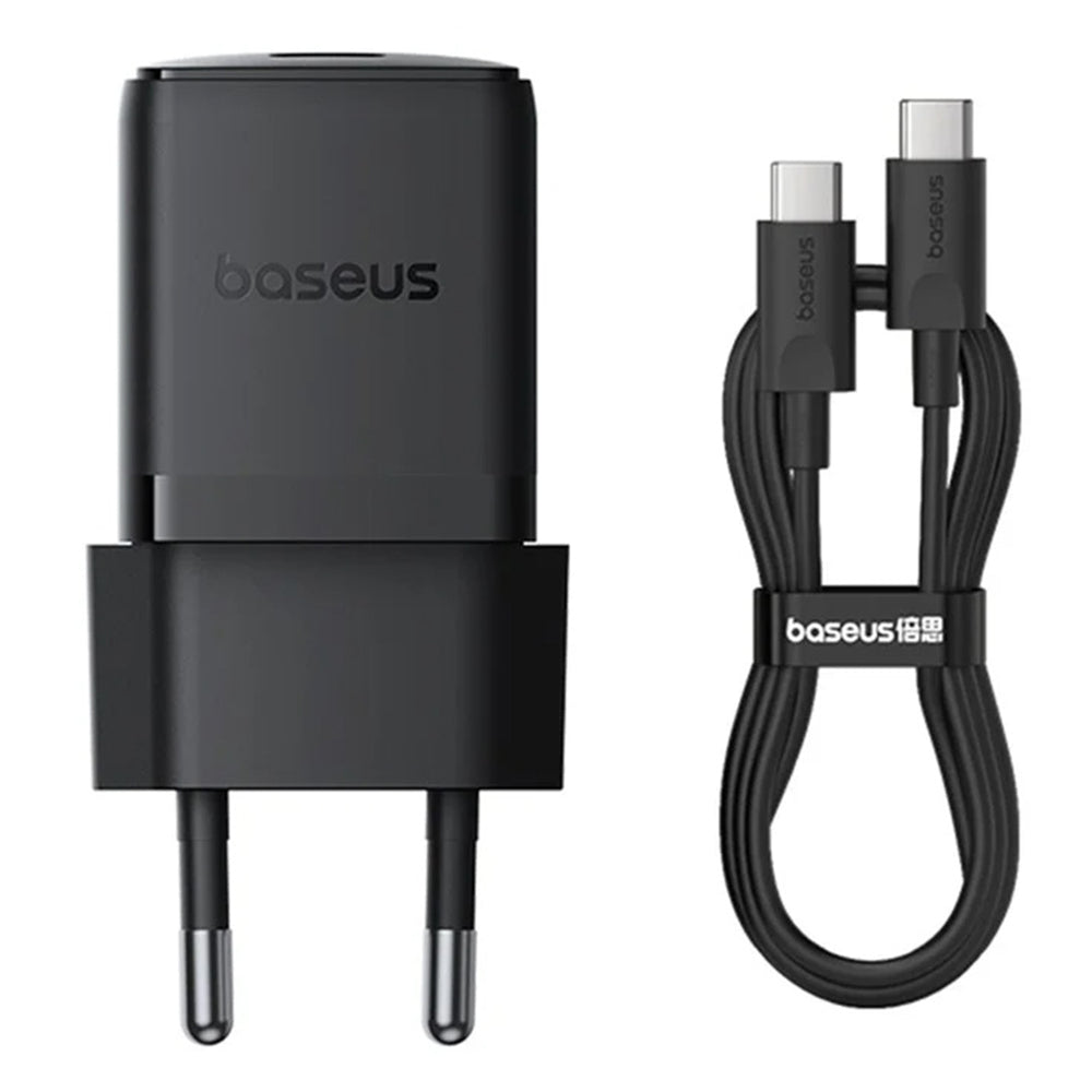 Ładowarka sieciowa z kablem USB-C Baseus Palm, 30W, 3A, 1 x USB-C, Czarny P10111605113-01