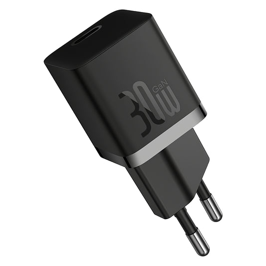 Baseus GaN5S Kabel USB-C Ładowarka sieciowa GaN5S, 30W, 3A, 1 x USB-C, czarny P1011090902113113-00
