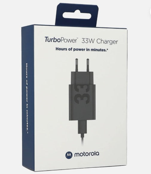 Ładowarka sieciowa z kablem USB-C Motorola, 33W, 3A, 1 x USB-A, Czarny PG38C06448