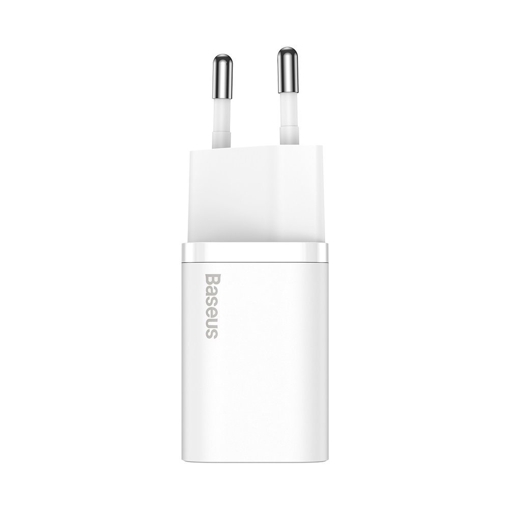 Ładowarka sieciowa z kablem USB-C Baseus Super Si, 25W, 3A, 1 x USB-C, biały TZCCSUP-L02
