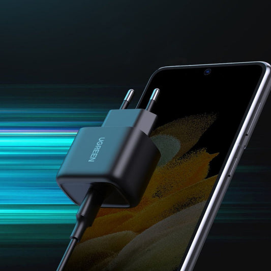 UGREEN CD250, 25W, 3A, 1 x USB-C, 1 x USB-C, Czarny
