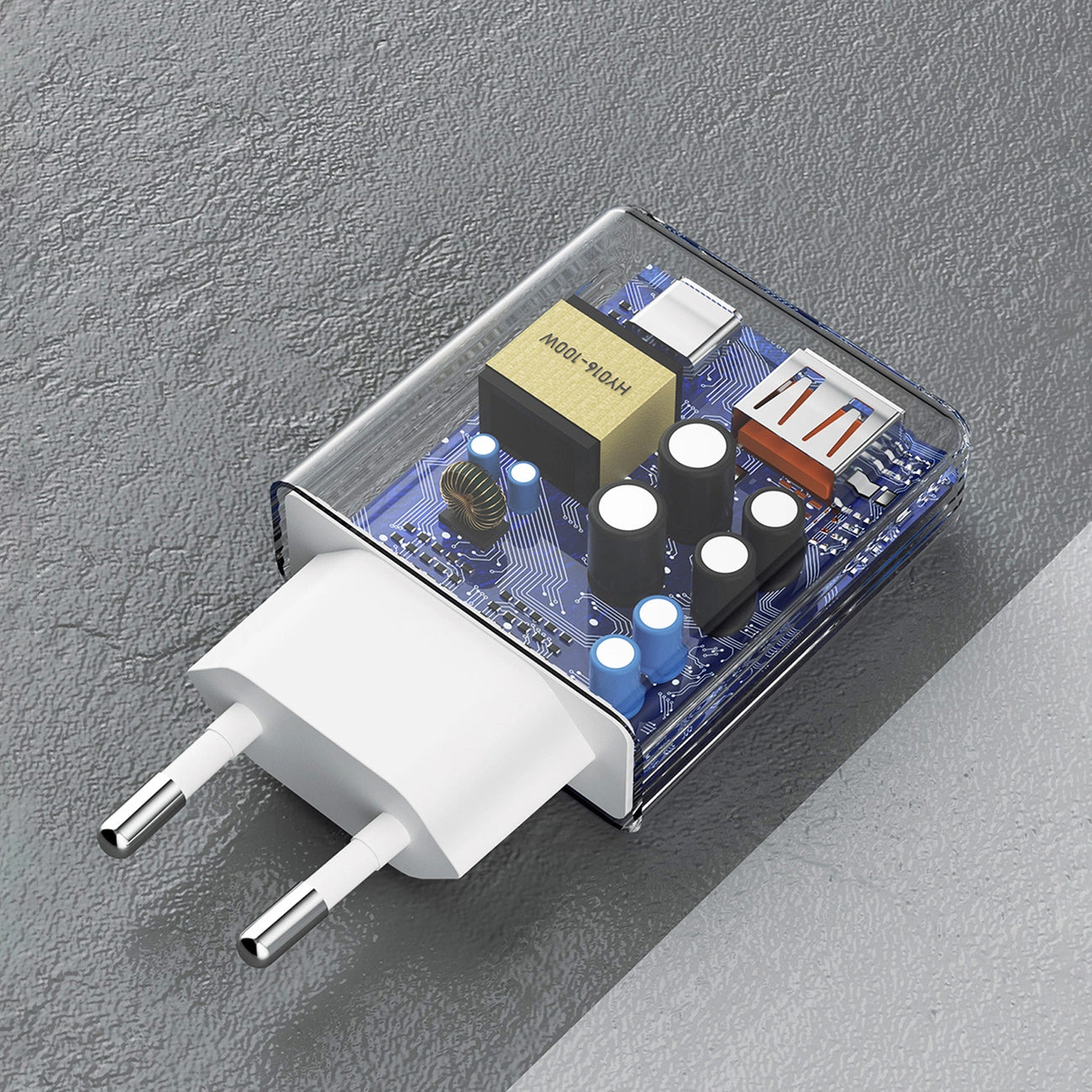 Dudao A30EUT Kabel USB-C Ładowarka sieciowa, 30W, 3A, 1 x USB-A - 1 x USB-C, biały