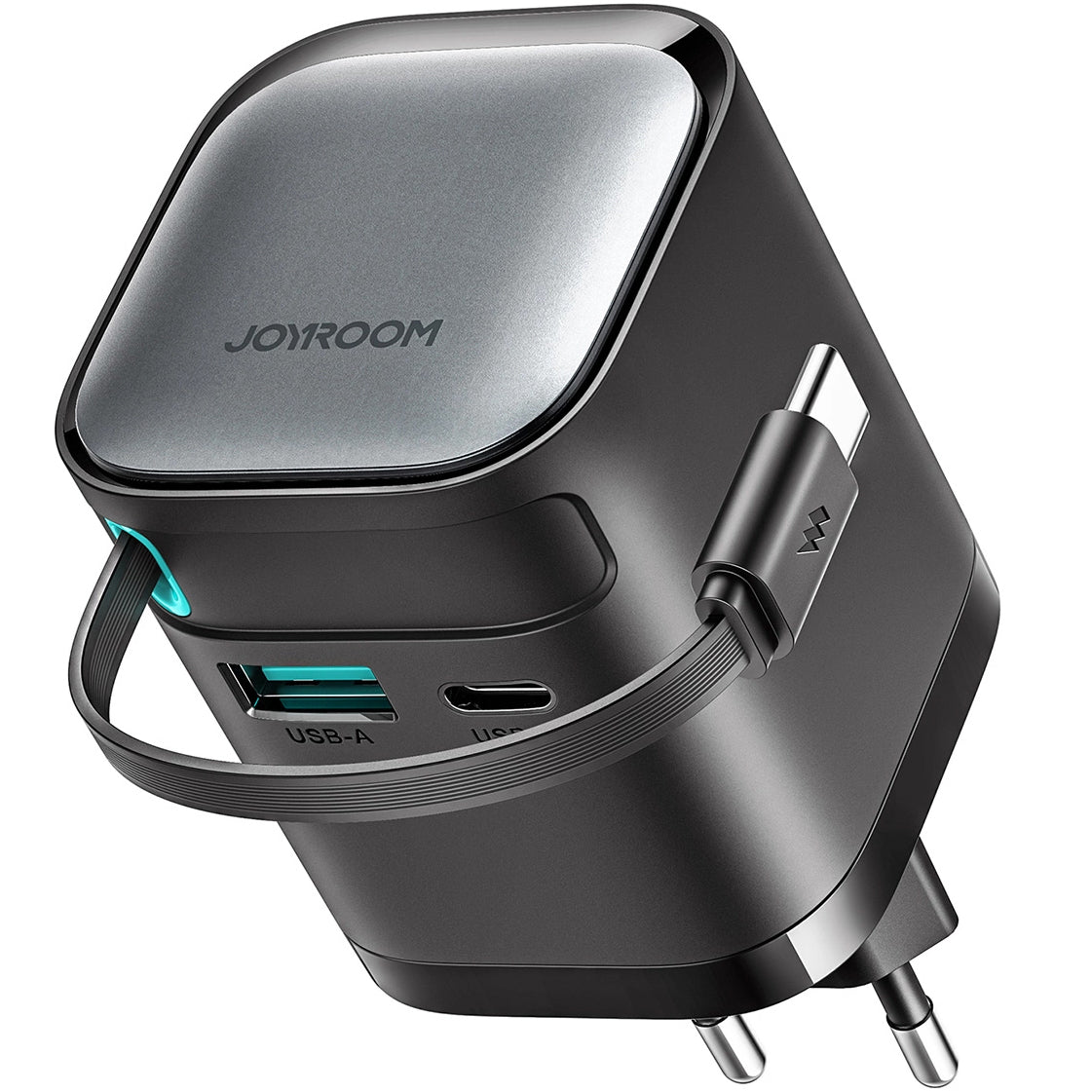 Ładowarka sieciowa Joyroom JR-TCL02 USB-C, 65W, 3A, 1 x USB-A - 1 x USB-C, czarna