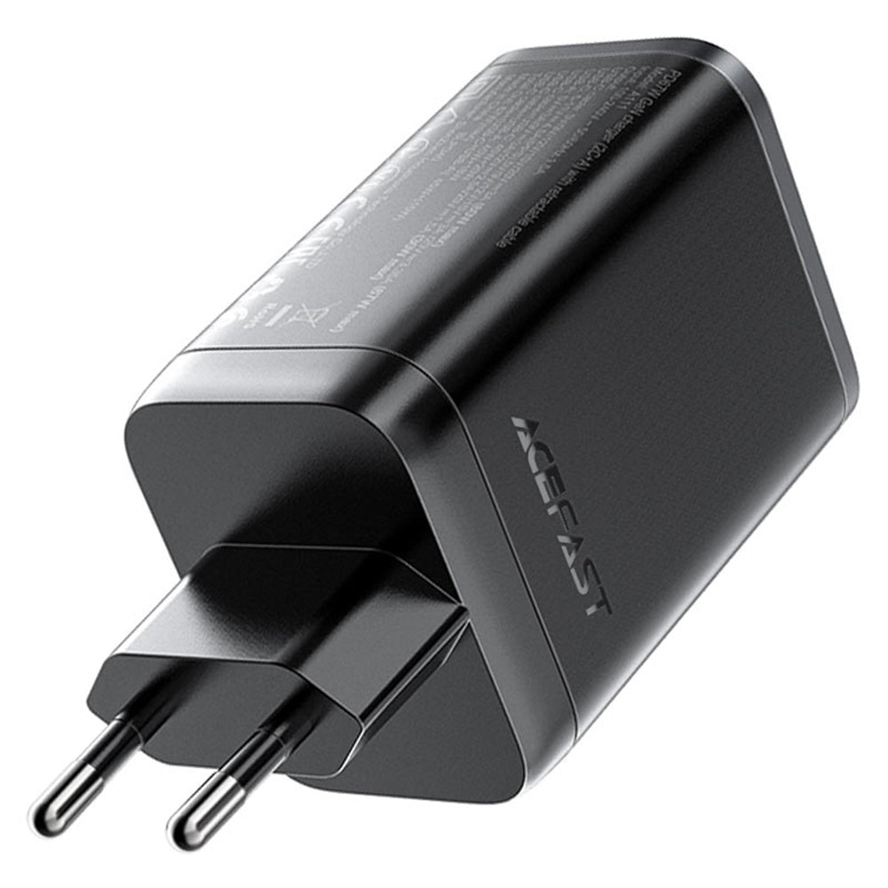 Ładowarka sieciowa z kablem USB-C Acefast A111, 67W, 3A, 1 x USB-A - 1 x USB-C, Czarna