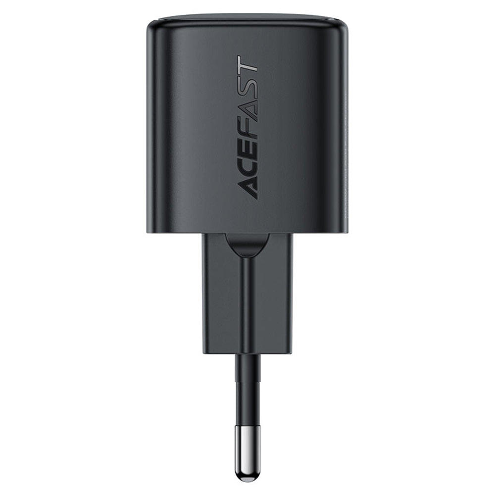Ładowarka sieciowa z kablem USB-C Acefast A118, 30W, 3A, 1 x USB-C, Czarna