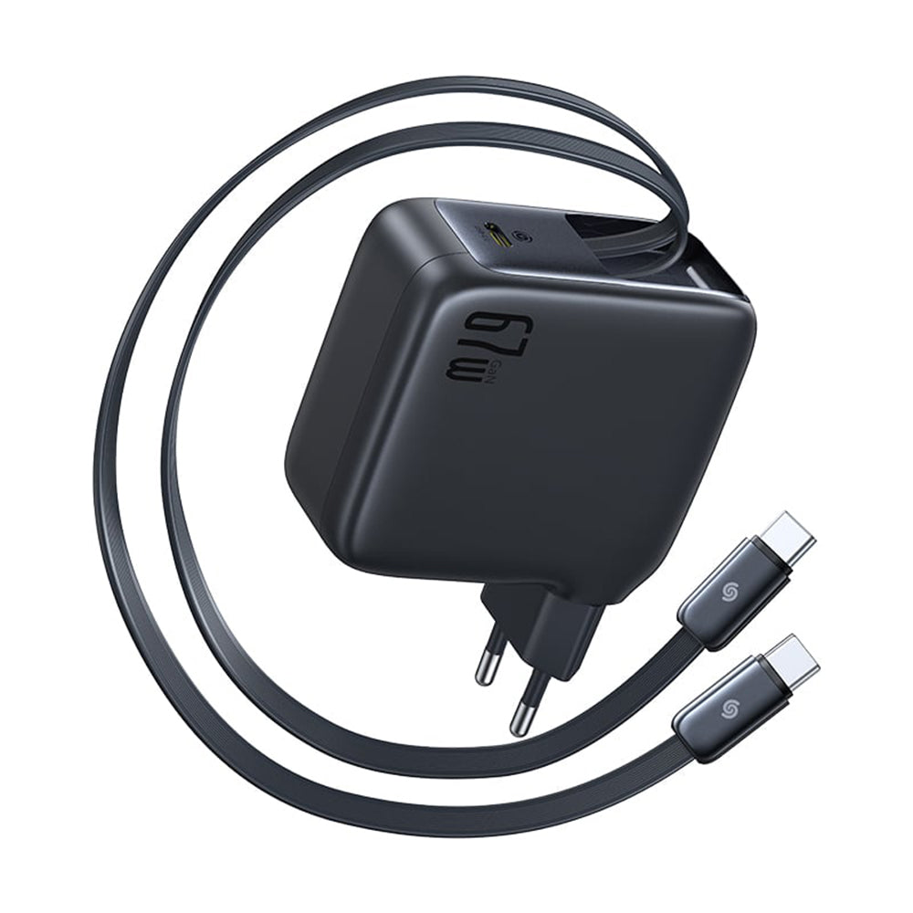 Ładowarka sieciowa z kablem USB-C Baseus EnerCore CJ21, 67W, 3.35A, 1 x USB-C, Czarny E0120G00