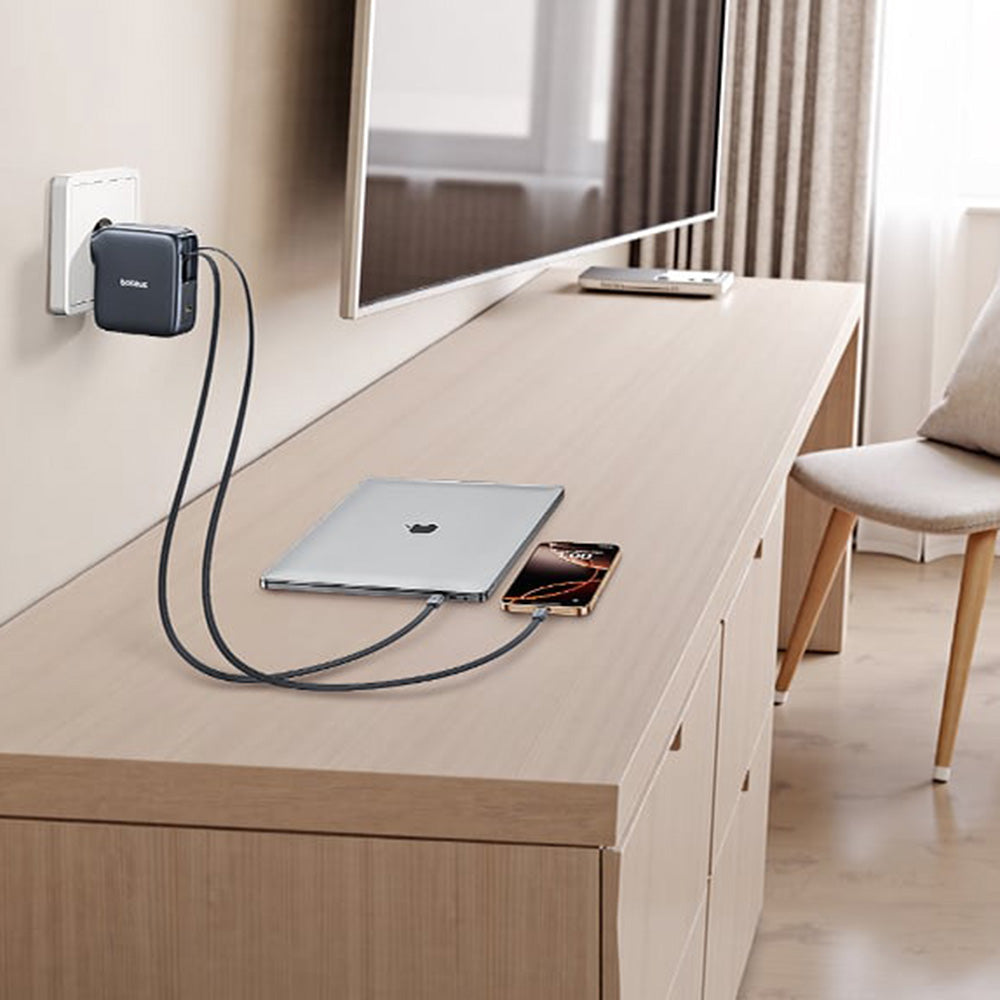 Ładowarka sieciowa z kablem USB-C Baseus EnerCore CJ21, 67W, 3.35A, 1 x USB-C, Czarny E0120G00