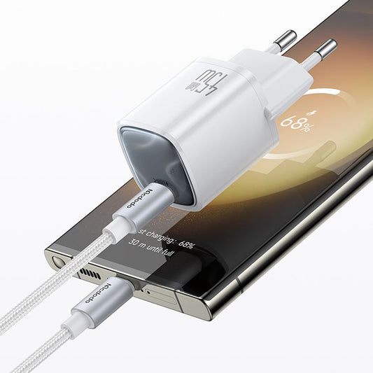 Ładowarka sieciowa z kablem USB-C Mcdodo Nano CH-4432, 45W, 3A, 1 x USB-C, biały