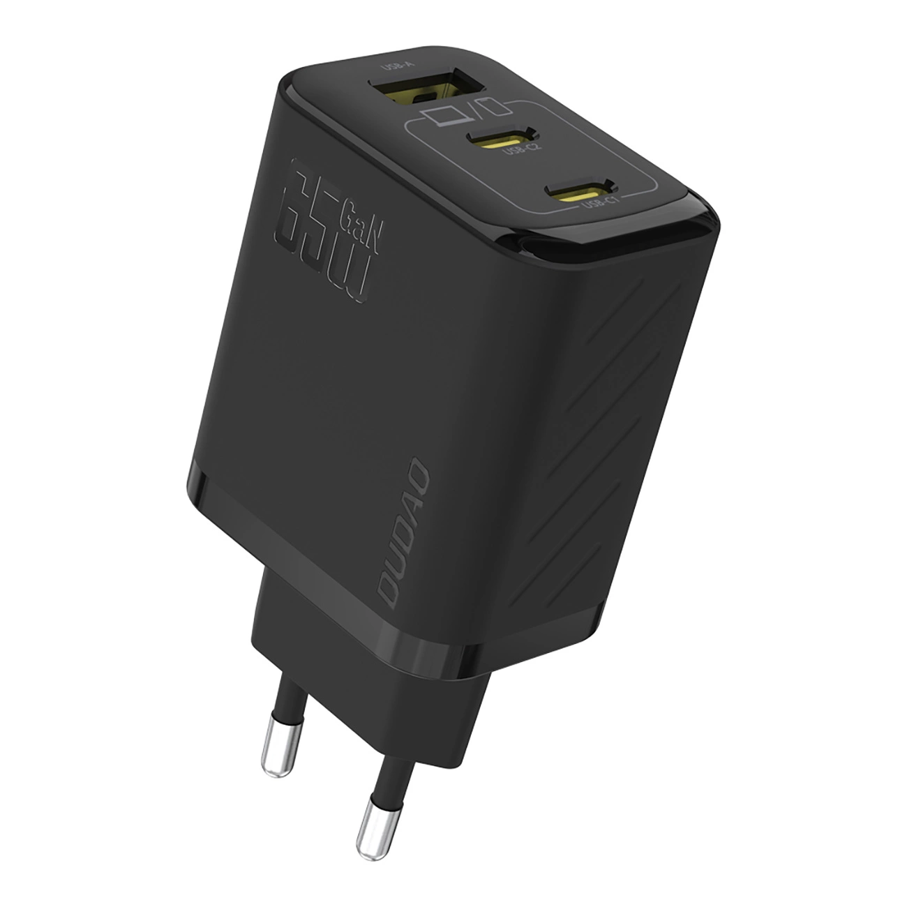 Ładowarka sieciowa Dudao A29, 65W, 1 x USB-A - 2 x USB-C, Czarny