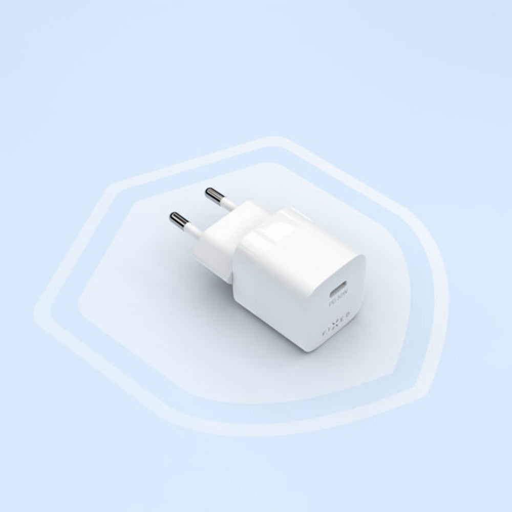 Ładowarka sieciowa Fixed Mini2, 30W, 3A, 1 x USB-C, Biała