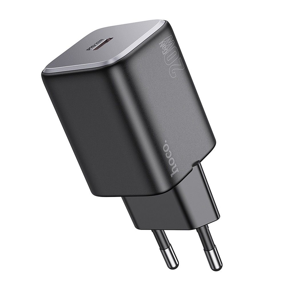 Ładowarka sieciowa HOCO N40, 20W, 3A, 1 x USB-C, Czarny