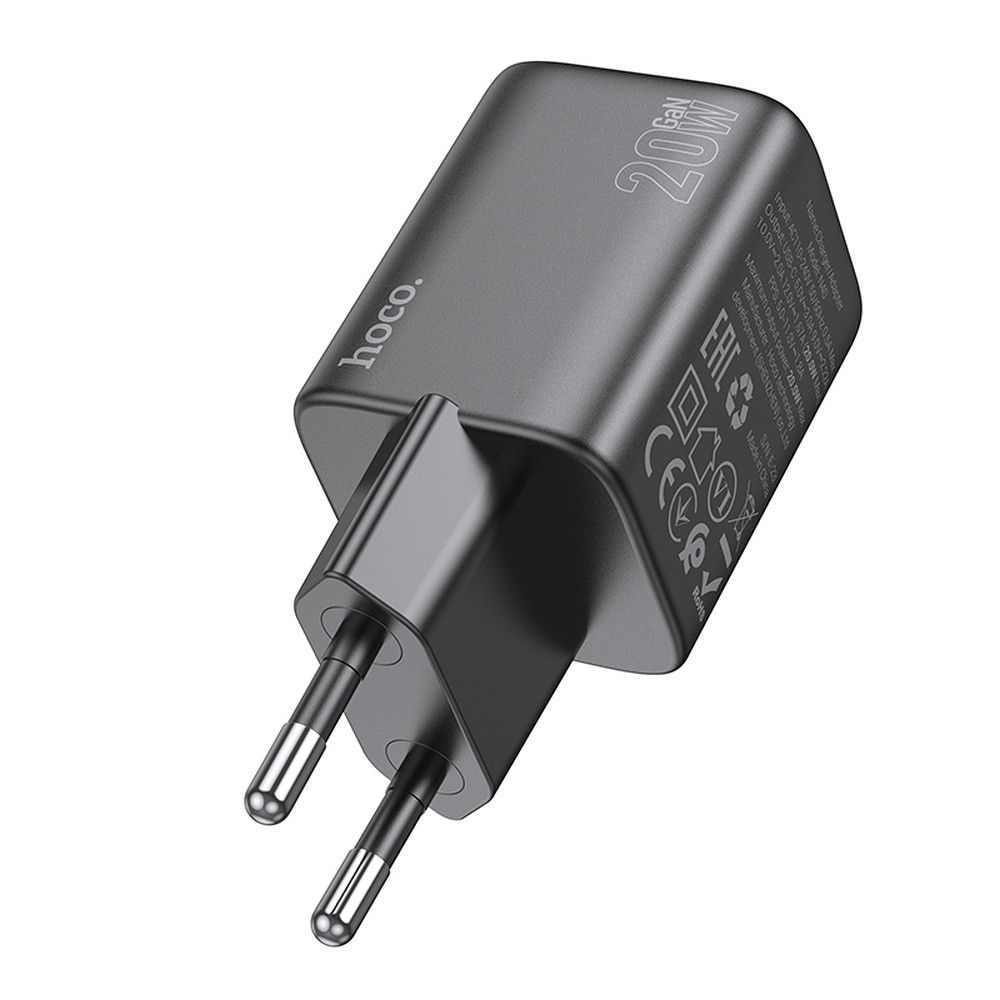 Ładowarka sieciowa HOCO N40, 20W, 3A, 1 x USB-C, Czarny