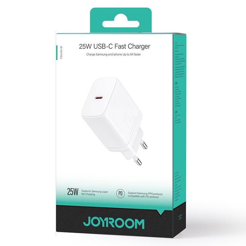 Ładowarka sieciowa Joyroom JR-TCF11, 25W, 3A, 1 x USB-C, biała