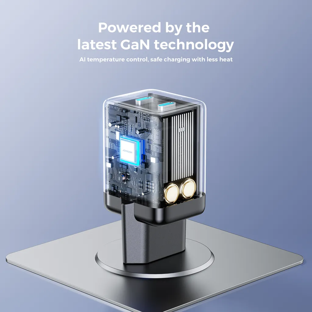 Ładowarka sieciowa Joyroom JR-TCG17, 45W, 3A, 2 x USB-C, Czarny