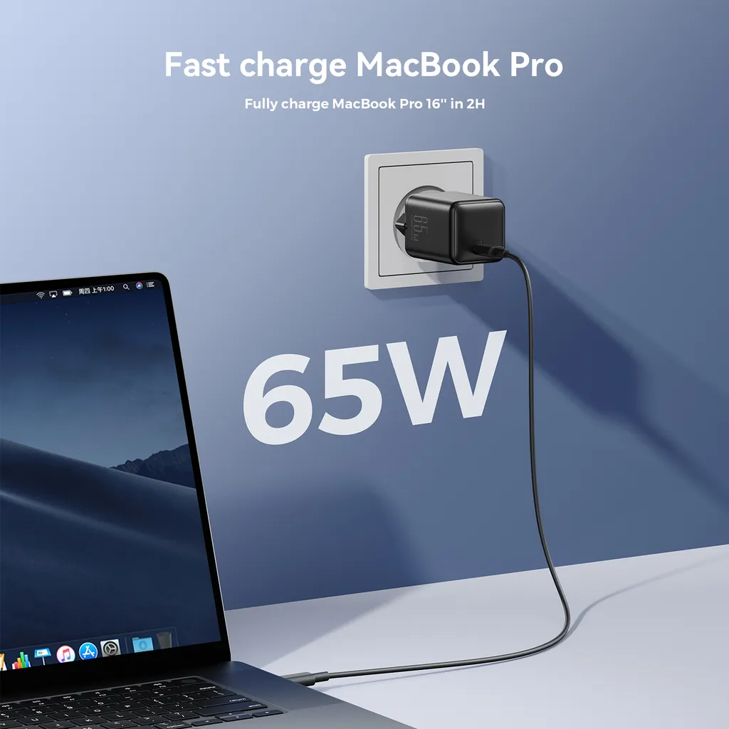 Ładowarka sieciowa Joyroom JR-TCG18, 65W, 3.25A, 1 x USB-C, Czarny