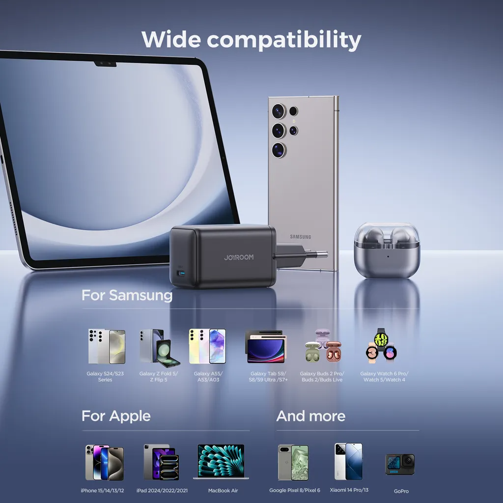 Ładowarka sieciowa Joyroom JR-TCG18, 65W, 3.25A, 1 x USB-C, Czarny