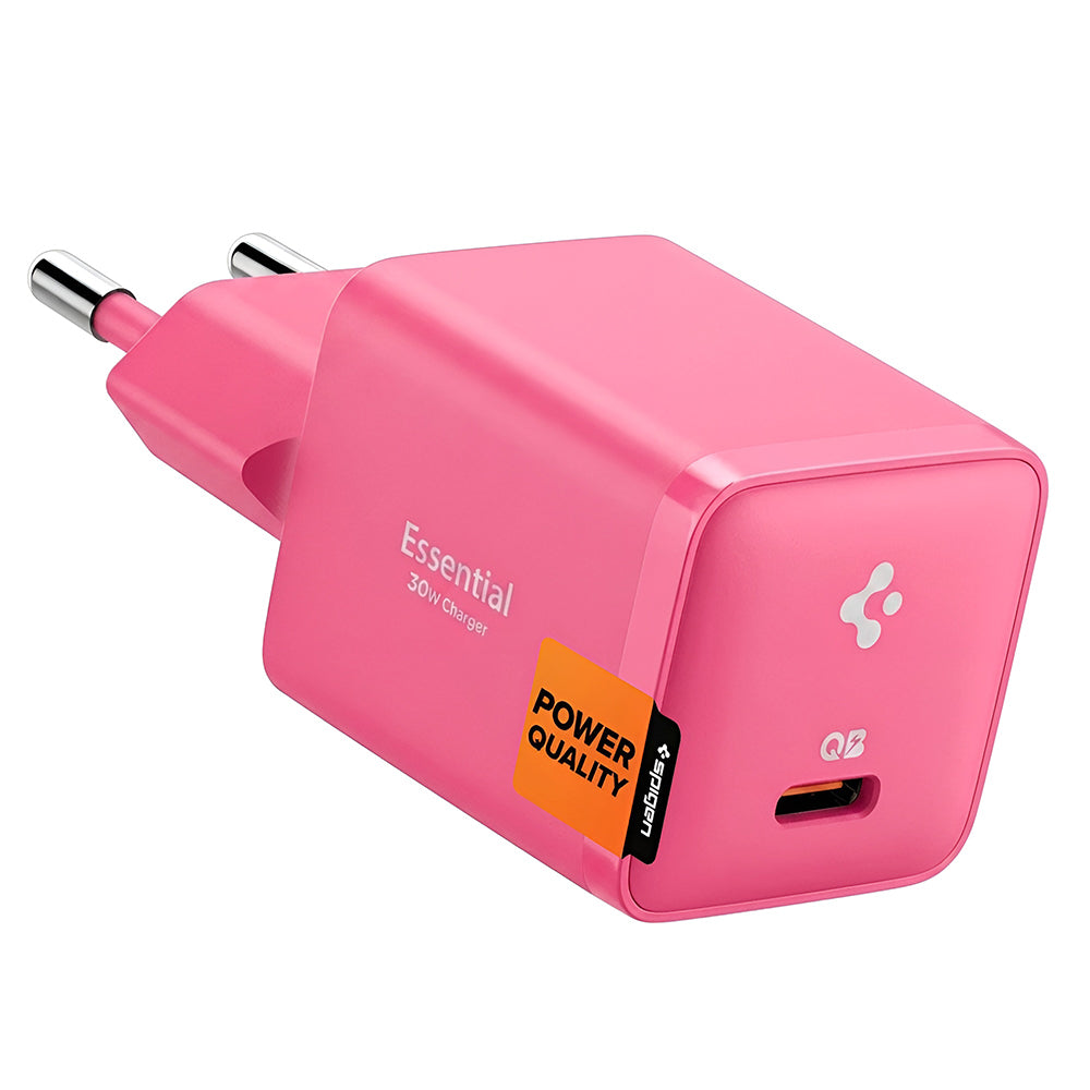 Spigen EE301EU Essential Wall Charger, 30W, 3A, 1 x USB-C, Pink ACH10449