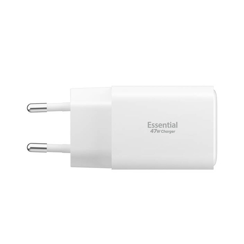 Ładowarka sieciowa Spigen EE473EU Essential, 47W, 3A, 1 x USB-A - 2 x USB-C, Biała ACH09464