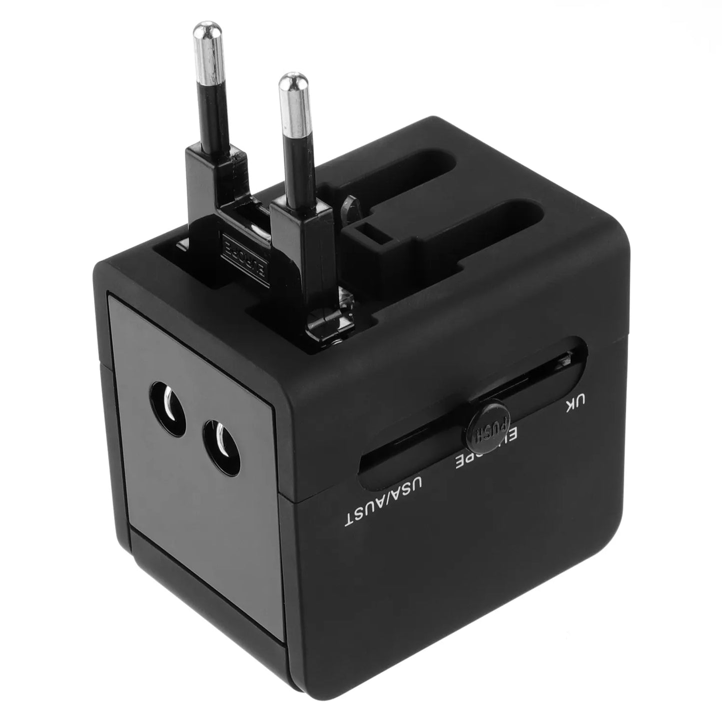 Ładowarka sieciowa Techsuit HHt148 Travel, 10W, 2A, 2 x USB-A, Czarny